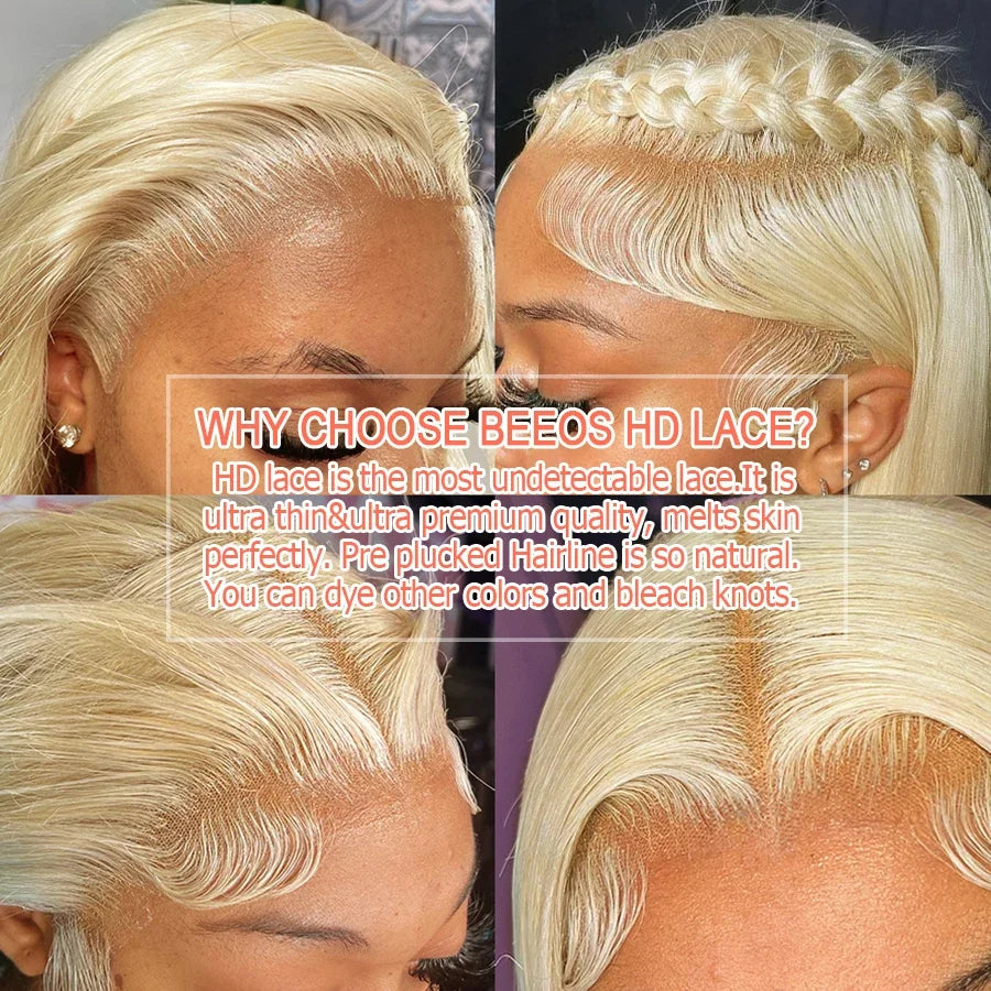 Premium 613 Blonde HD Full Lace PrePlucked
