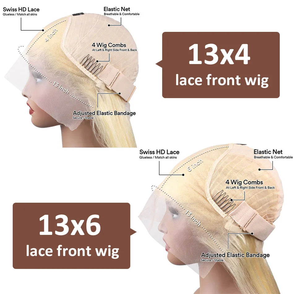 Curly Blonde Lace Front Wig 613 Hd Lace Frontal Wig